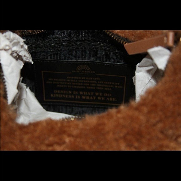 Kurt Geiger Brown Fur Shoulder/Crossbody Bag - Picture 3 of 3
